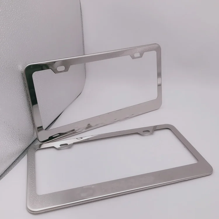 Chrome America Size Alloy Custom Logo Car License Plate Frame For Lexus