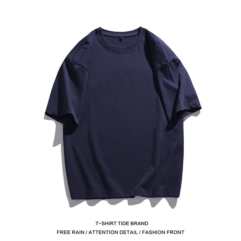 180gsm custom wholesale 50 poly blank organic 50% cotton 50% polyester t-shirts printed