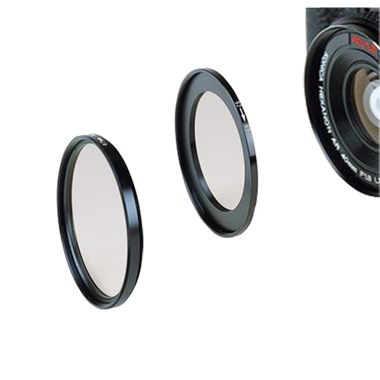 Universal Black Step-up Ring Common Camera Lens Adapter Filter Set