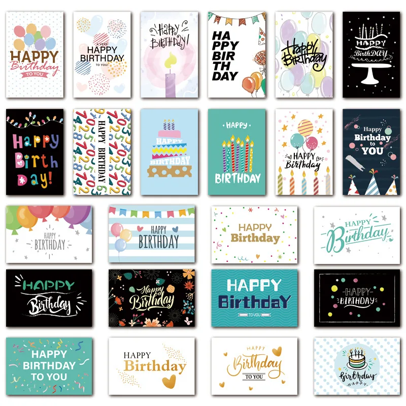 Custom High quality greeting cards happy birthday greeting cards best wishes greeting card