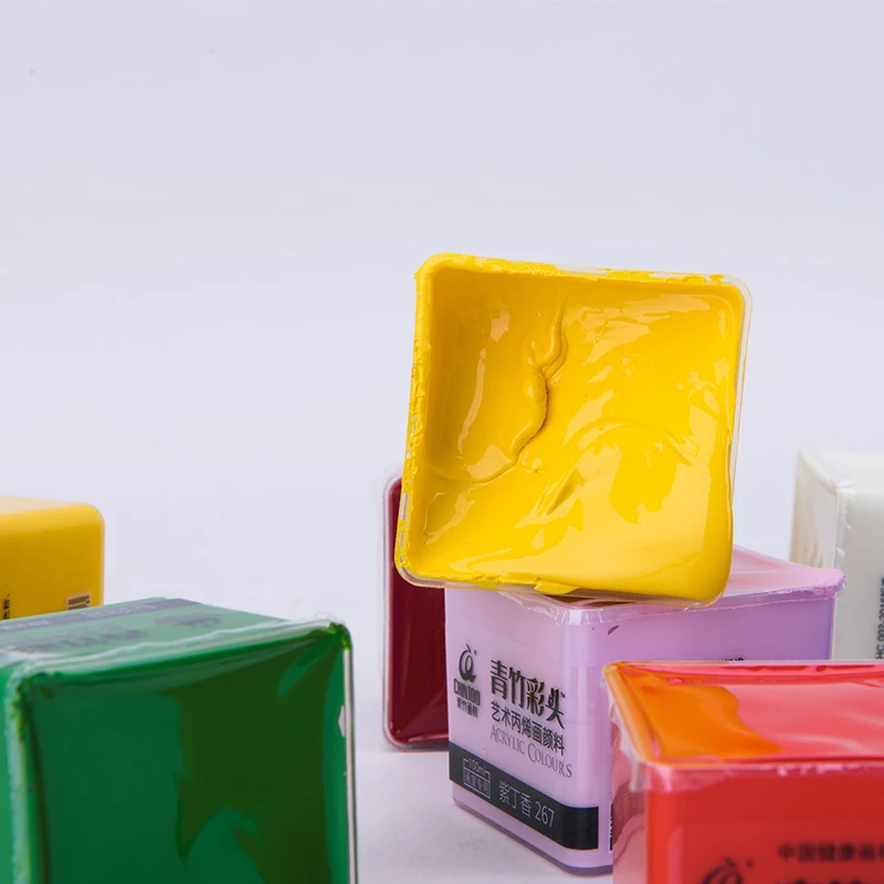 Hot sale acrylic paint 75 ml 80 ml  100 ml acrylic paint set for fabric painting