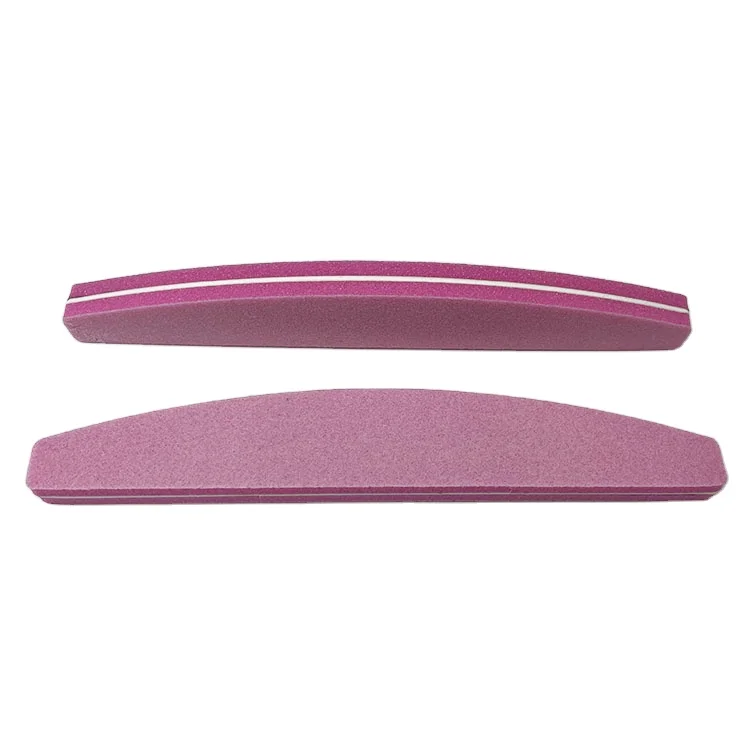 Super Thick Durable Double Face Colorful Sponge File Half Moon Custom Color Sponge File