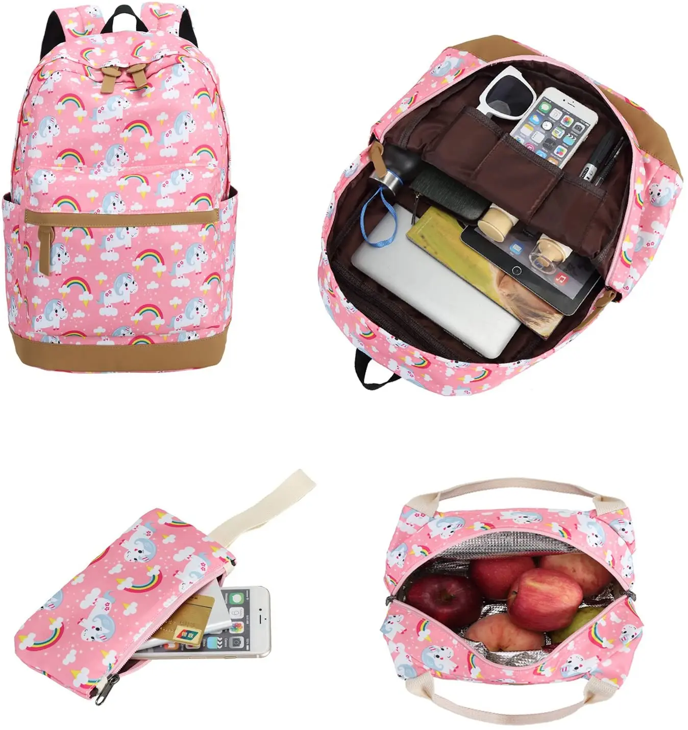 Unicorn School Backpack  Girls school Bag Bookbags