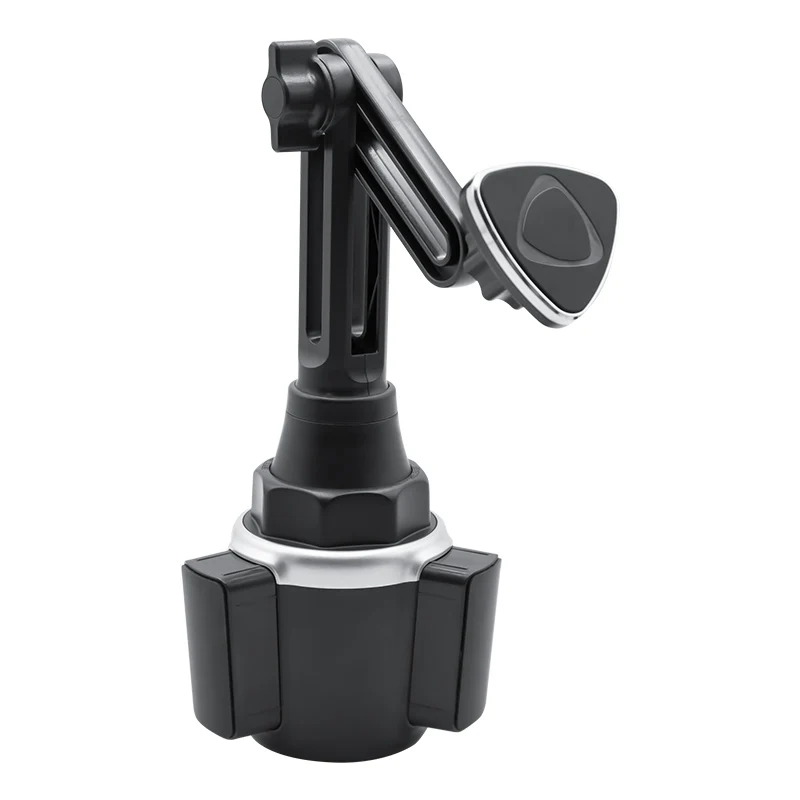 Unusual Combination Car Cup Holder Extender Pivot Swivel Stand with Triangle Magnet Phone Grip Car Mount Mobilephone Accessories
