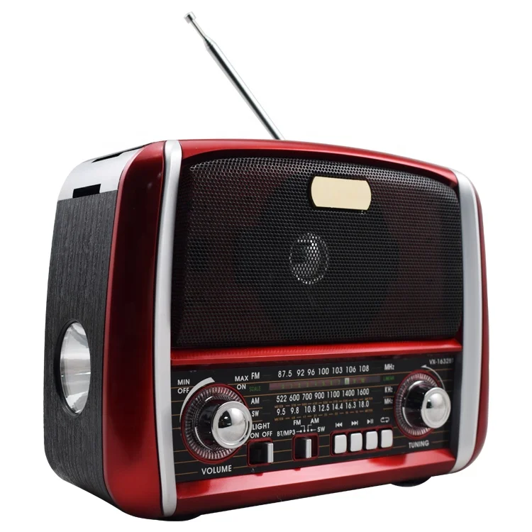  Винтажный стиль перезаряжаемое AM FM коротковолновое многодиапазонное радио