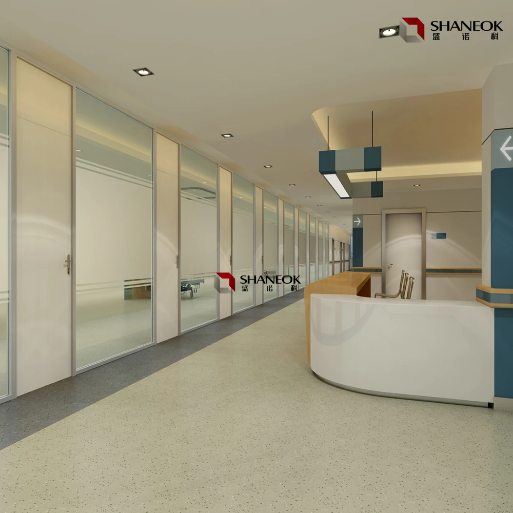 Hot sell building Full glass tempered clear office partitions frosted  aluminum glass wall partition Mobile office