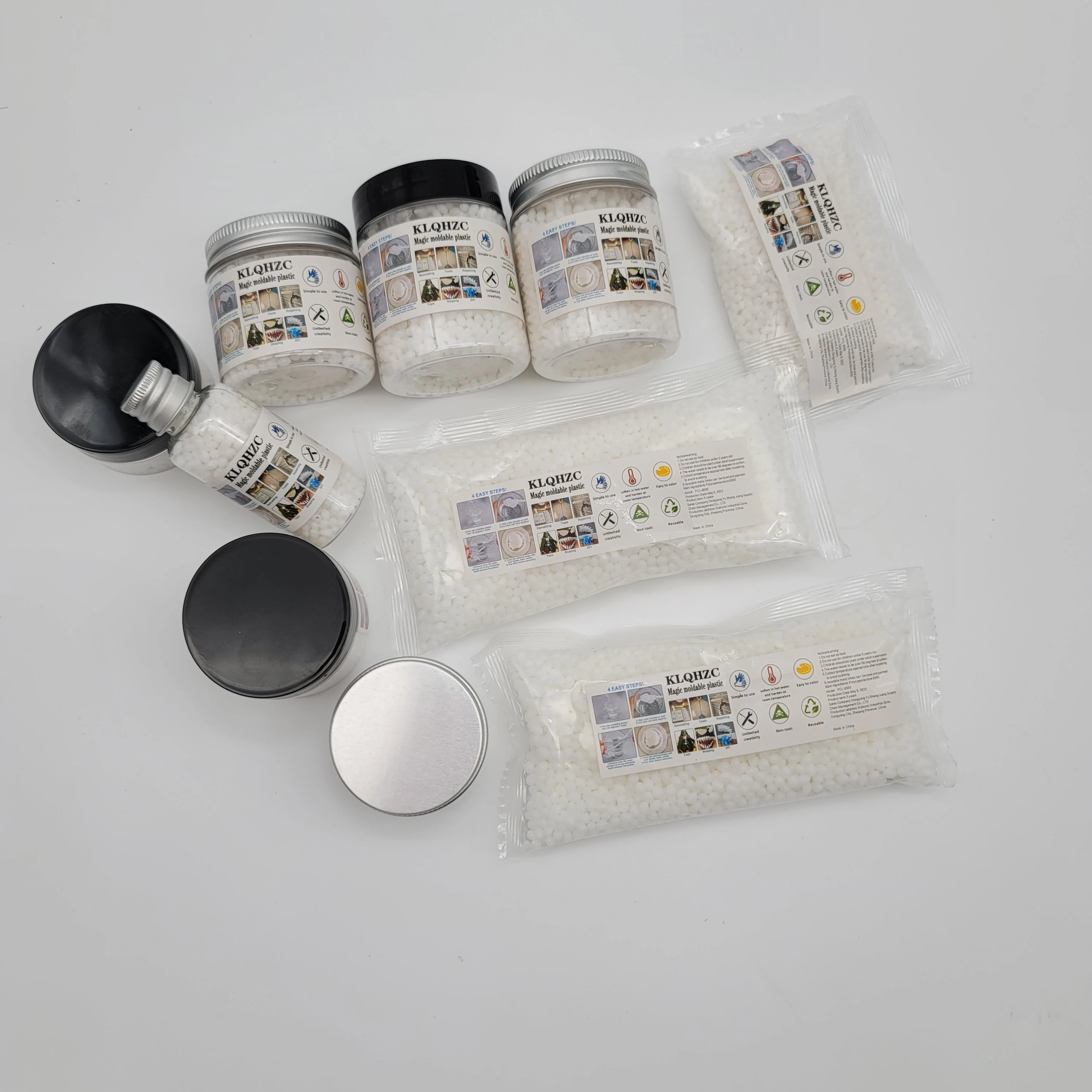 DIY plastic CLAY l free resin mold turning plastic artifacts moldable  plastic toys thermoplastic crystal clay