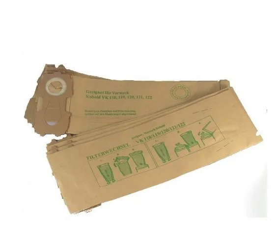 Replacement paper bags for Vorwerk Paper Bags (ET31 ET340 VK118 VK120 VK121)