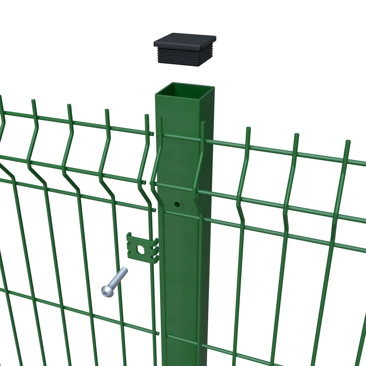 2024 High quality 3D Fence Panel Garden Metal Fencing Curved welded wire mesh