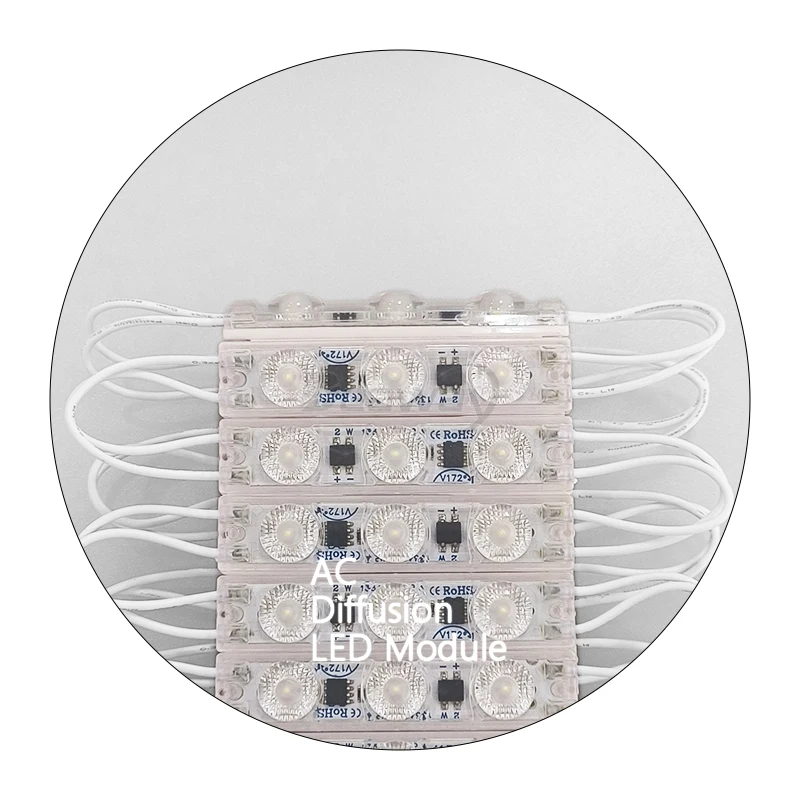 AC 220V 110V LED Module Diffuse Lens SMD3030 2W Hot Sale Led Modules for Advertising Channel Letter
