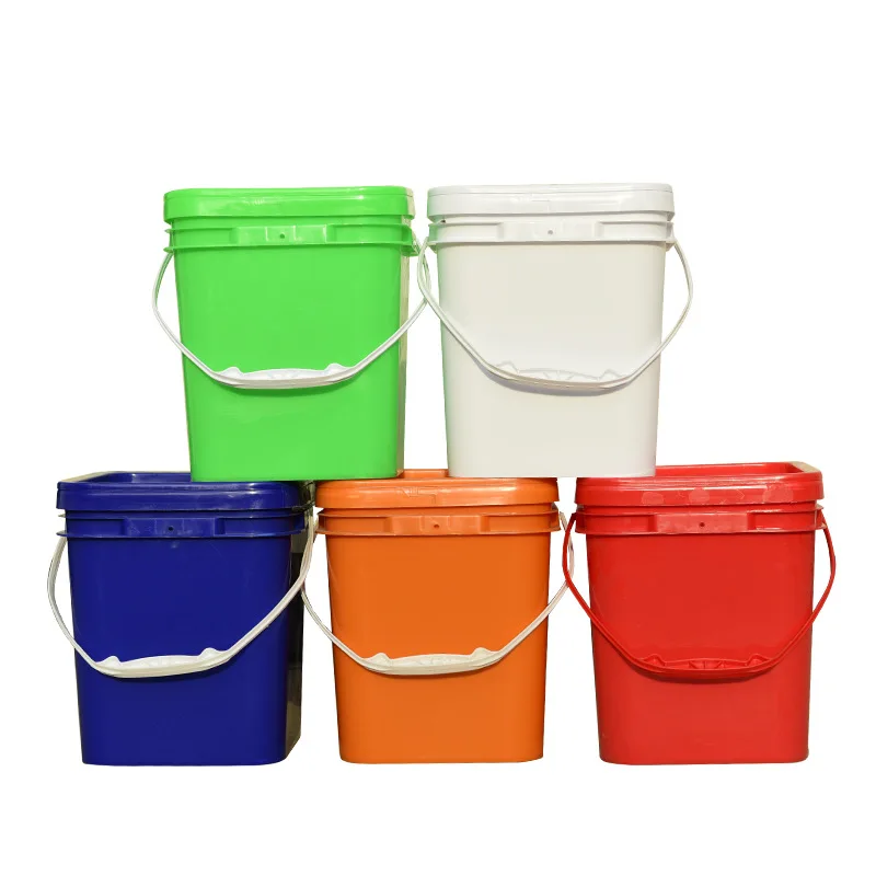 High Quality Wholesale 1/1.5/3.5/4/4.5/5/6 gallon Plastic Square Buckets For Sale