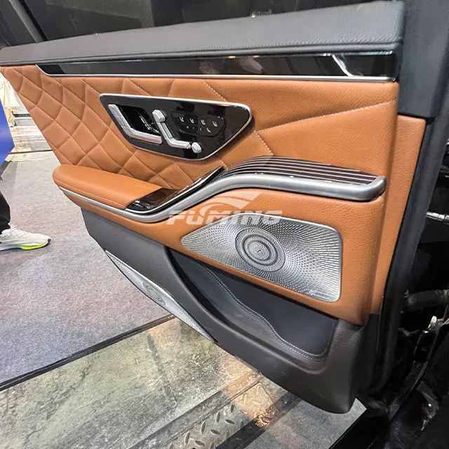 W221 car interior upgrade W223 center console modification door armrest refrigerator and accessories