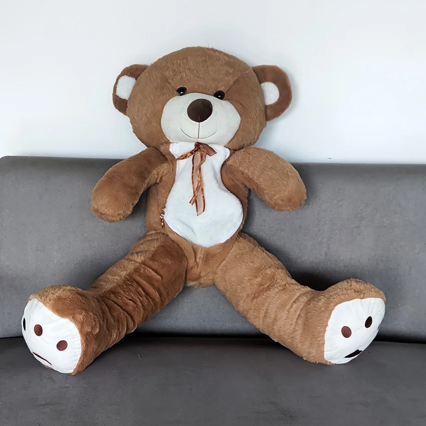 Custom 60cm/80cm/100cm/120cm/140cm/160cm PP Cotton Teddy Bear Plush Toy Customized Giant Bear 2M/3M Large Size Plush Big Doll