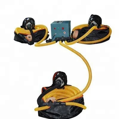 2 Persons Reusable Equipment Powered Long Tube Breathing Apparatus for Coal Gas Using