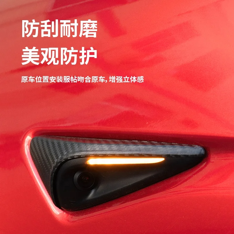 New arrival Auto Accessories MODEL 3 camera panel Front Side Wing Fender View Camera Cover Model 3 Model Y