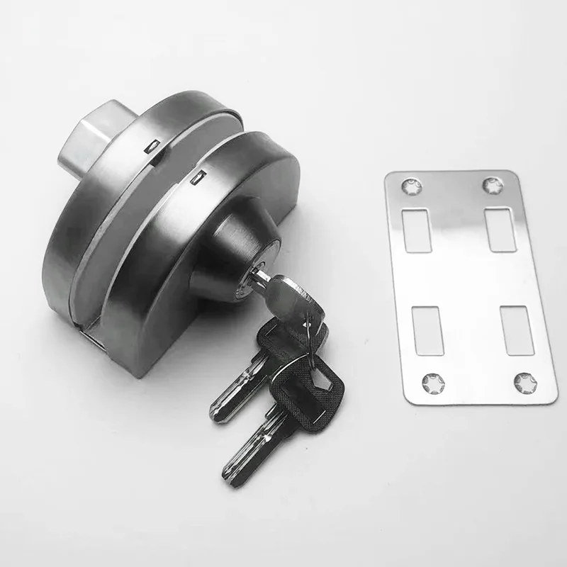 Multiple types glass door half-round lock stainless steel frameless glass door central lock hardware for office hotel bathroom