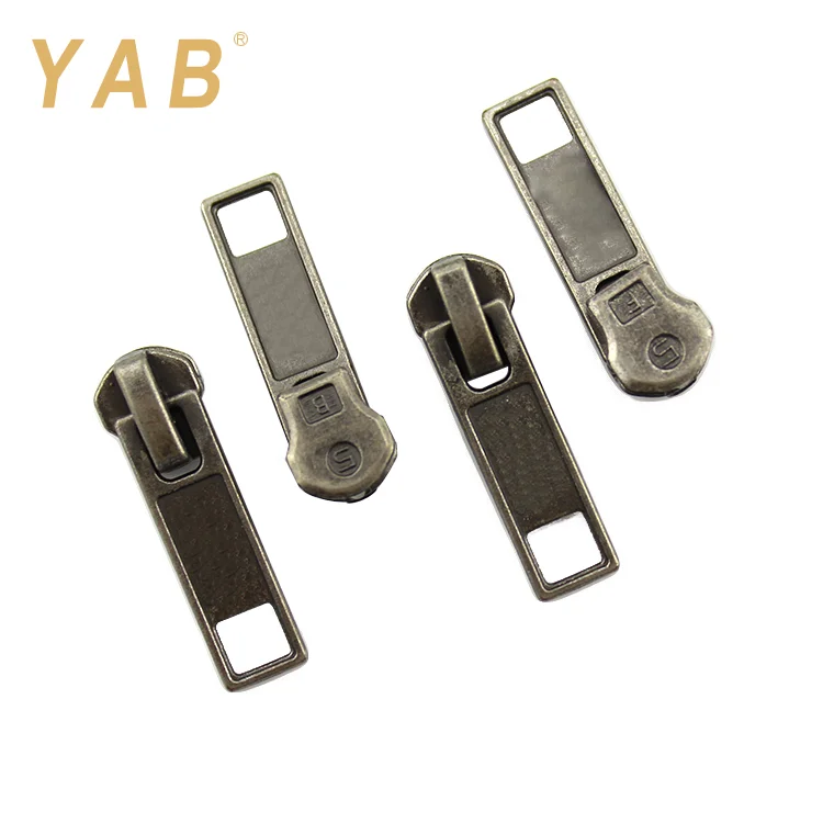  YAB 5# Eastern Europe Market Painted Decorative Metal Zipper Slider And Puller For Garment Home Textile