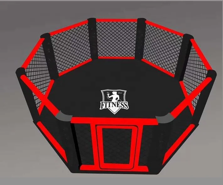 Customized Logo MMA Floor Boxing Ring  Professional Stage Elevated Type Boxing Ring