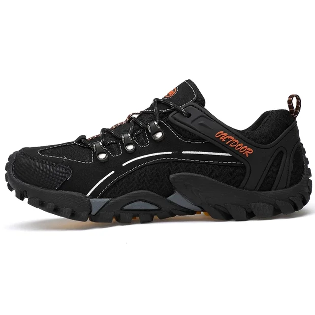 Comfortable Top Pu Outsole Black Cow Leather Anti Slip Wearable Outdoor Boot Security Hiker Safety Shoes