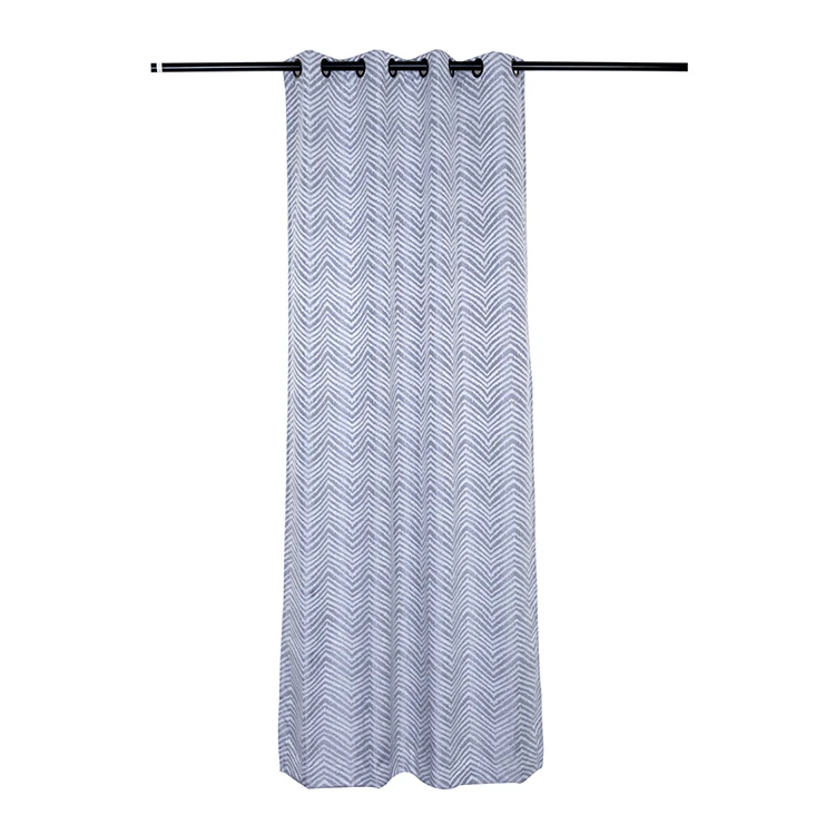 
Good Quality 100% Polyester Herringbone Jacquard Designer Window Curtain 
