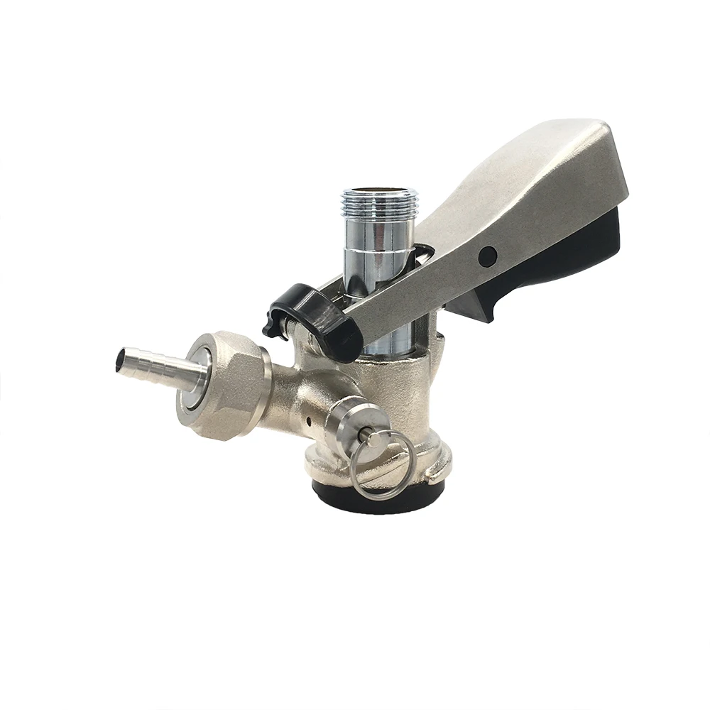 D Type Brass Beer Keg Coupler with 304 Stainless Steel Probe