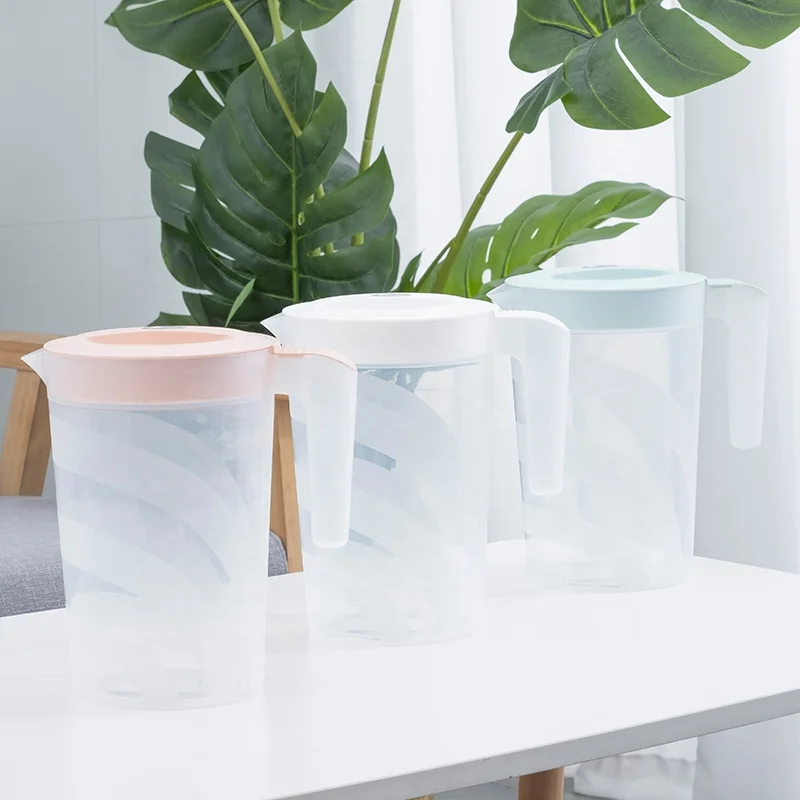 Wholesale price water pitcher 2L pitcher set plastic jugs 2.5L juice jug water pitcher filter water jug set with filter spout