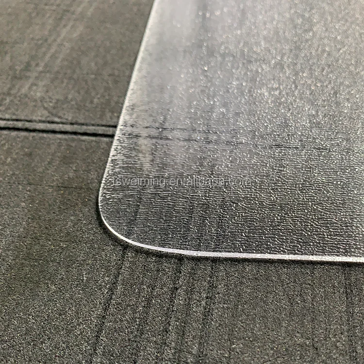 Customized Carpet And Floor Protector Embossed PVC Office Chair Mat