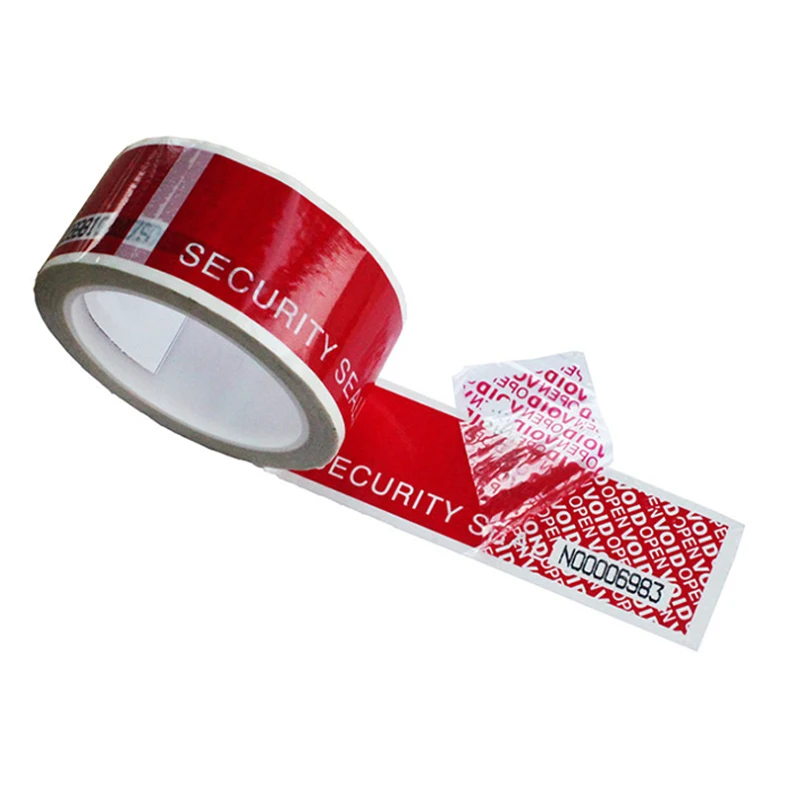 Serial Number Transfer Tamper Evidence Seal Custom Open Void Security Adhesive Tape
