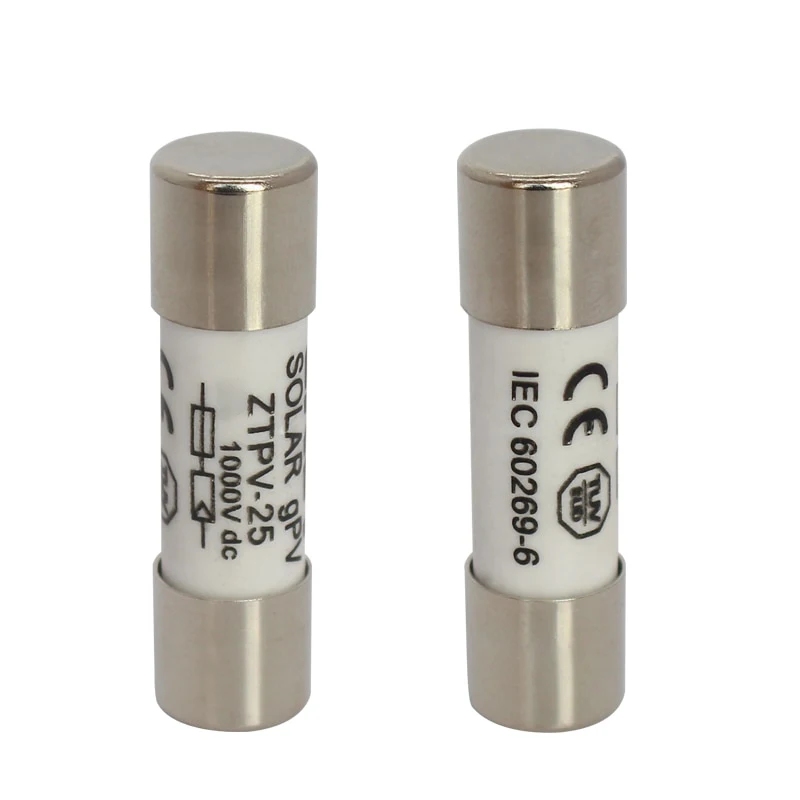 Solar Pv Fuse 15A 20A 25A 30A 32A 10x38mm 1000V PV Fuse Dc Fuse With CE Certification