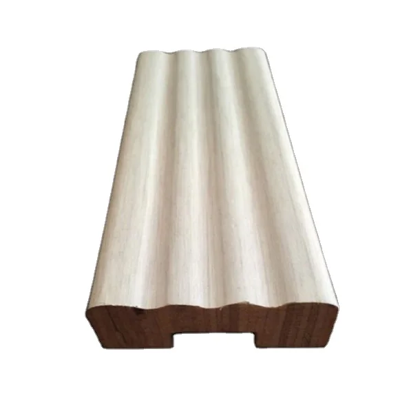 high quality  plantation wood window mouldings skirting board baseboard