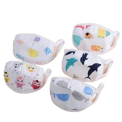Оптовая продажа, Детская моющаяся сменная накладка на лицо с фильтром и принтом пыли