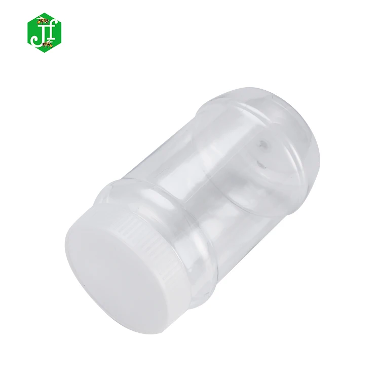Cheap Price Peanut Butter Plastic Jar Transparent Food Pet Container With Screw 530ml