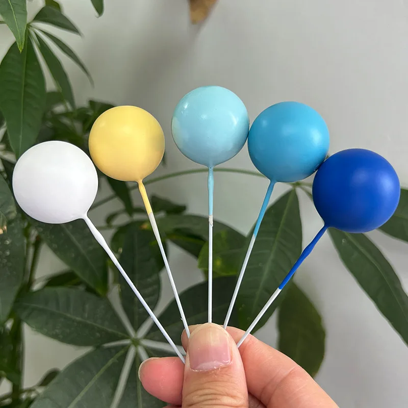 Wholesale Colour 5pcs 2cm~4cm Foam Balls for Cake Decorating Faux Ball Decoration