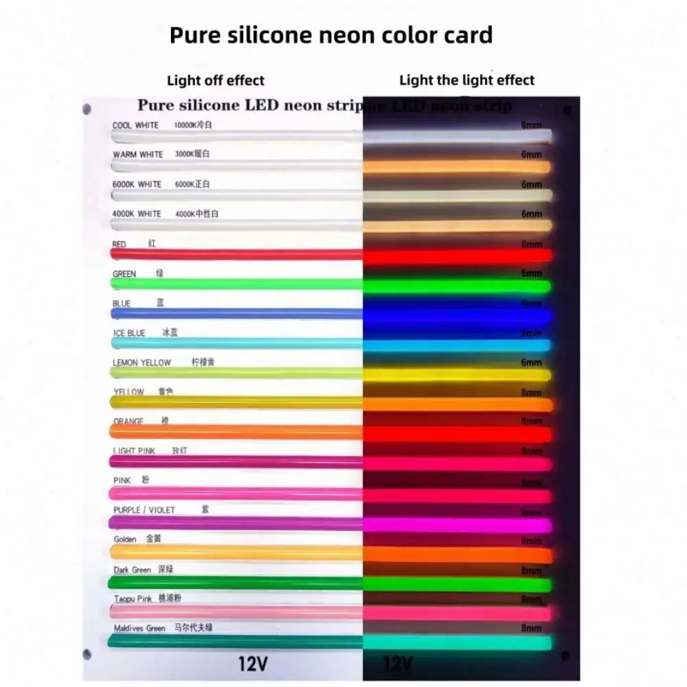 Seperate Shape Led 12V 5V Waterproof For Advertising Neon Stripe Lights Wall Rope Light Strip Signs