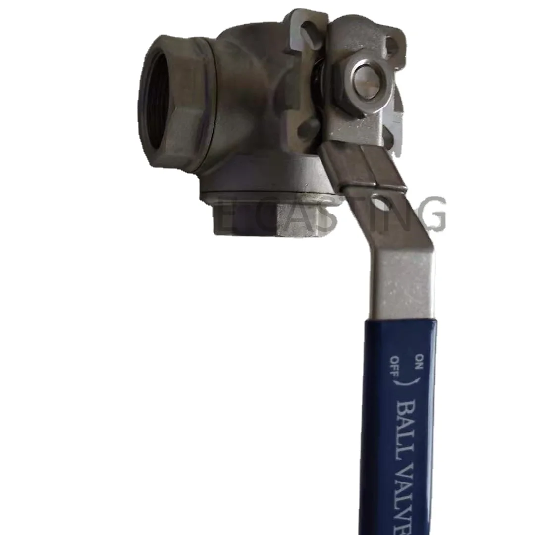 
L and T type thread end cast steel stainless steel 3 way ball valve with locking handle for regulators 