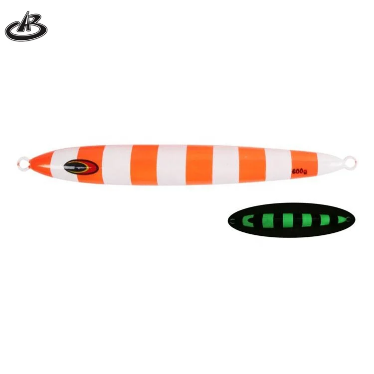 600g 700g Deep Sea Glow Metal Heavy Slow Fall Trolling Jigging Lure Tuna Artificial metal jig Fishing Lure