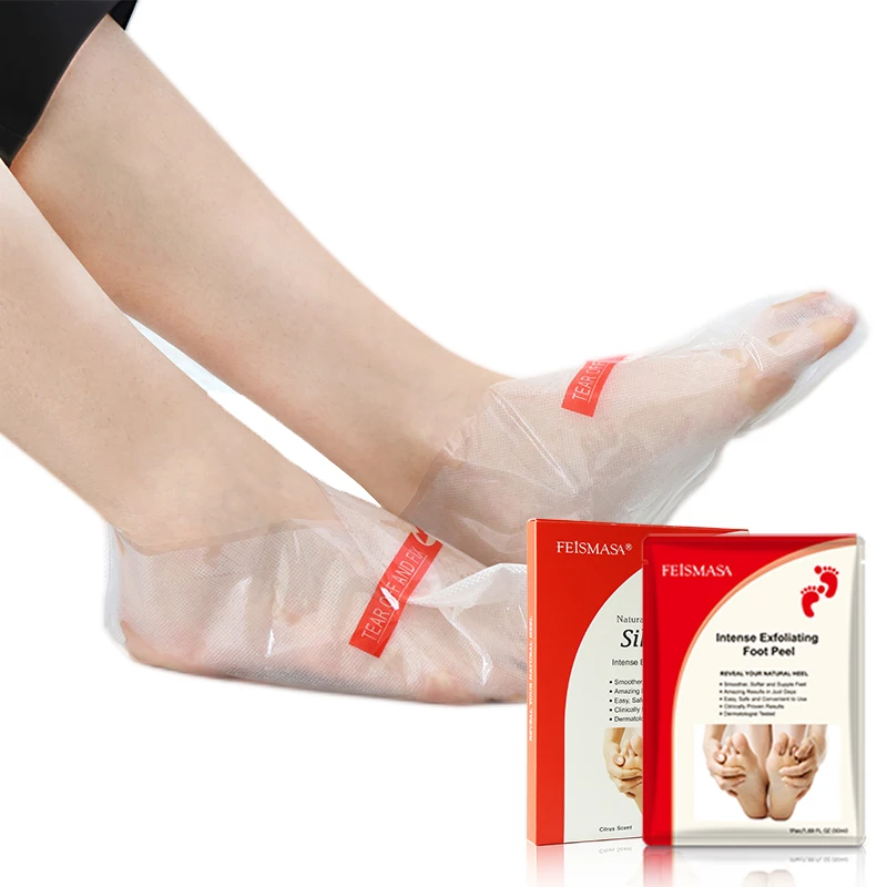 OEM ODM Callu Natural Treatment Sock Hydro Exfoliation Exfoliating Feet Peeling Foot Mask