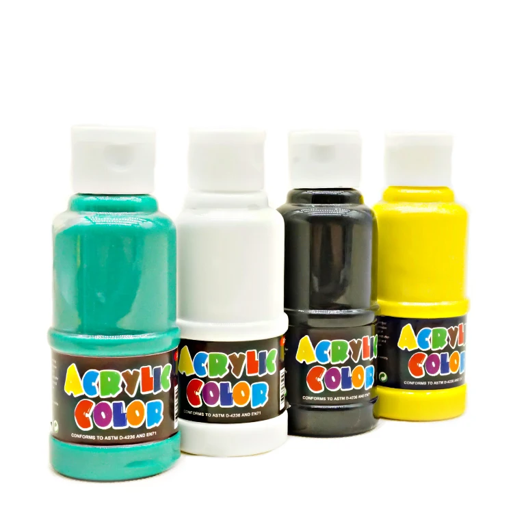 High quality 120ml non-toxic cheap drawing acrylic color paint for children and beginners