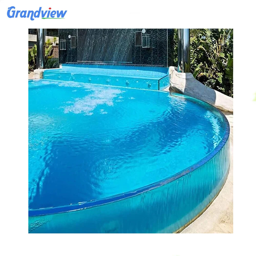 100mm customized size plexiglass outdoor acrylic swimming pools