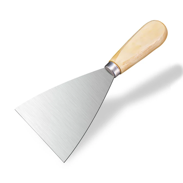 quality painting tool wall putty knife for leveling and finishing  scraper wood handle putty knife