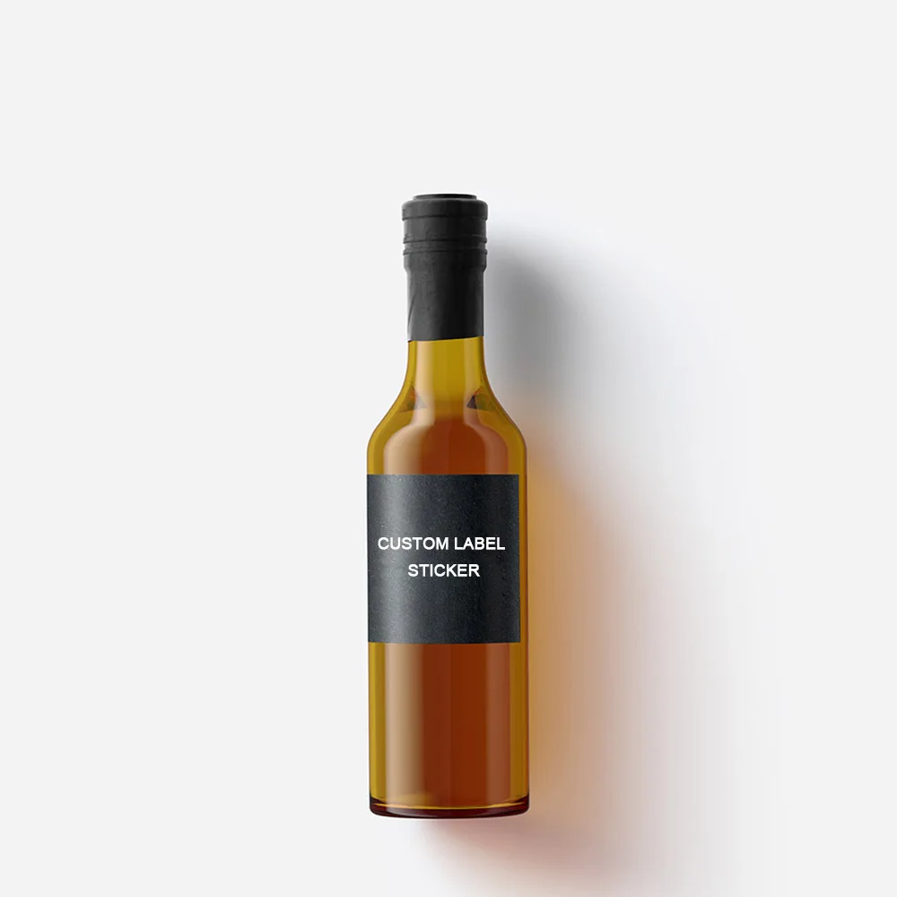 Wholesale Paper Adhesive Sticker Glossy Aluminum Bottle Sticker Sealing