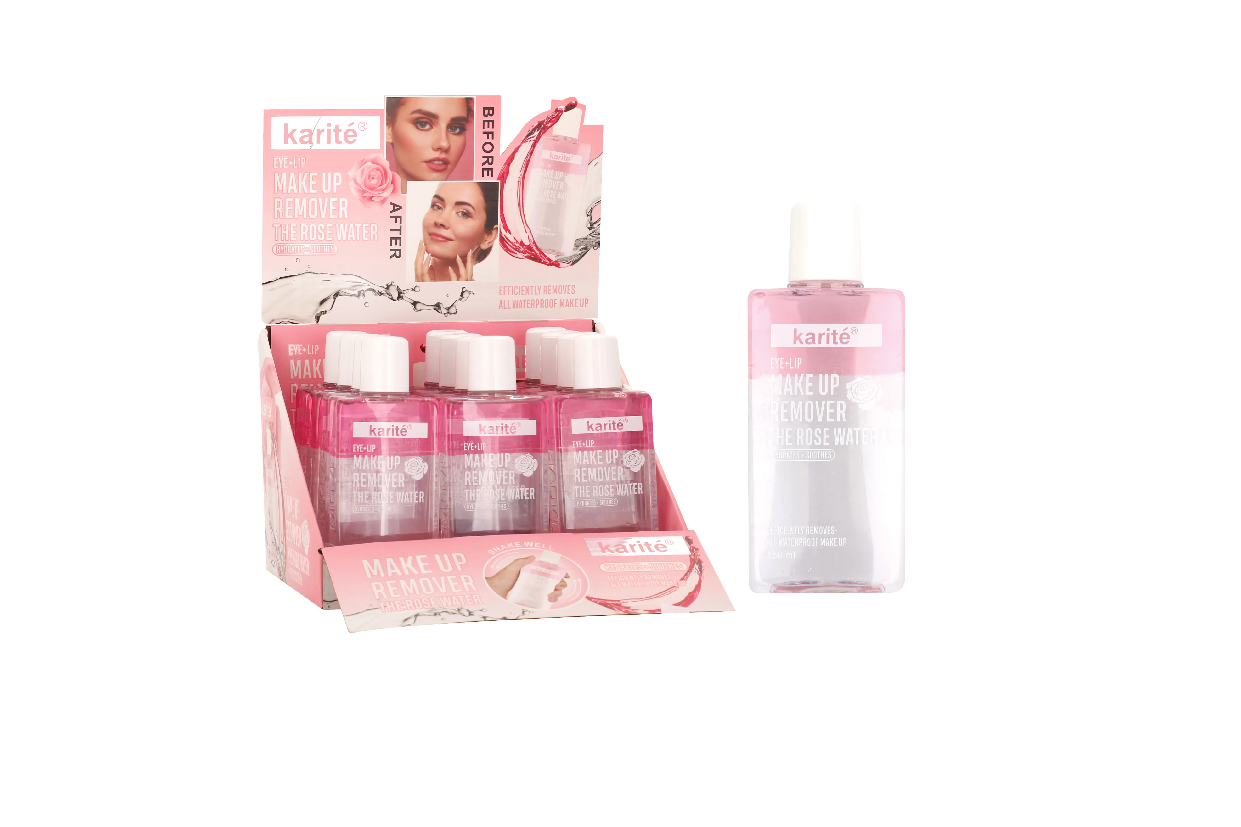 Karite Make up Cleanser Cosmetic facial micellar water Face Makeup Cleansing Smoothing Makeup Remover
