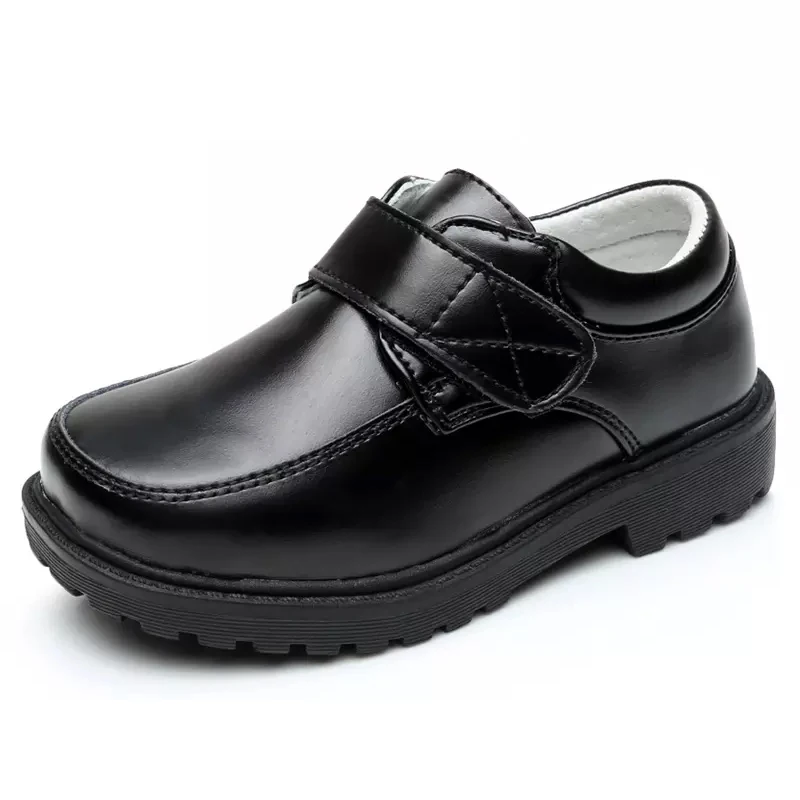 New Design Children Leather Shoes White Performance Dress 11 Years Old Boy Kids Black Shoes for School 2022
