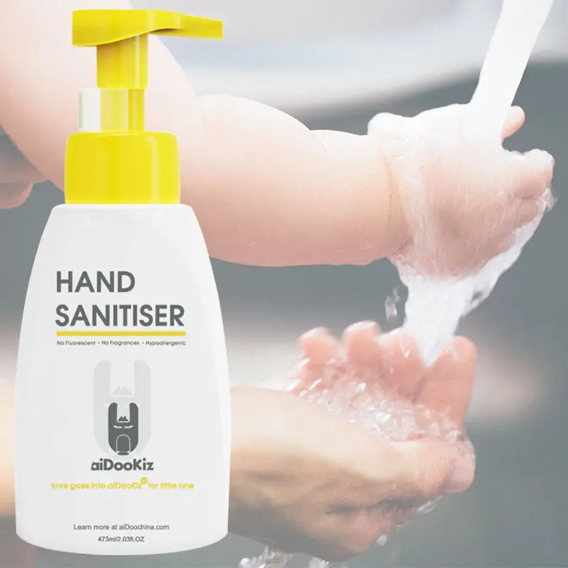 aiDooKiz Alcohol-Free Foaming Hand Soap for Newborn Fragrance Free Safe Without Residue