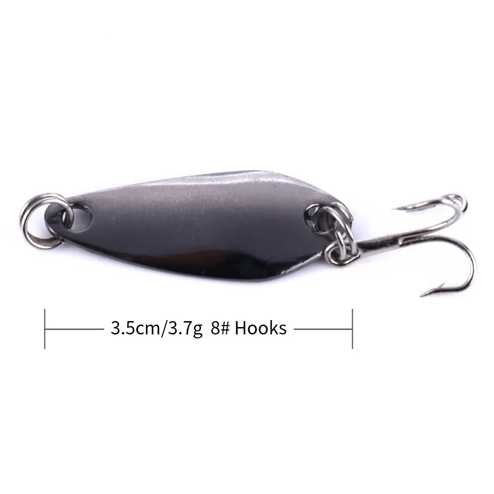 Hard Baits 3 5cm 3 7g Winter Sea Pesca Fishing Tackle Metal Trolling Spoon Lure
