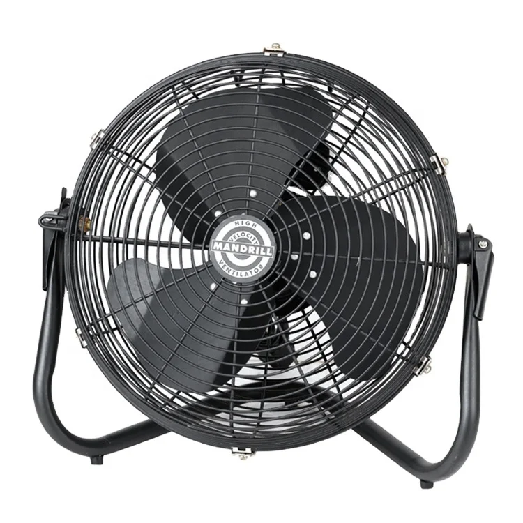 50W 220v 12 inch high speed velocity metal commercial industrial portable air cooling electric box fan