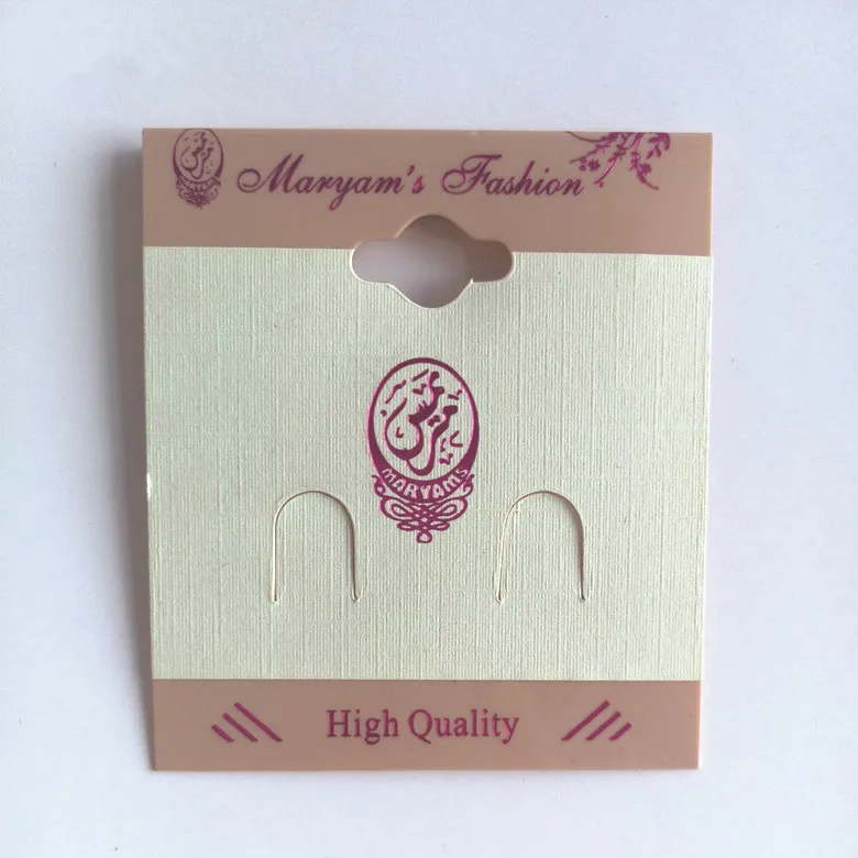 Factory direct Custom pp/pvc plastic hoop earring cards