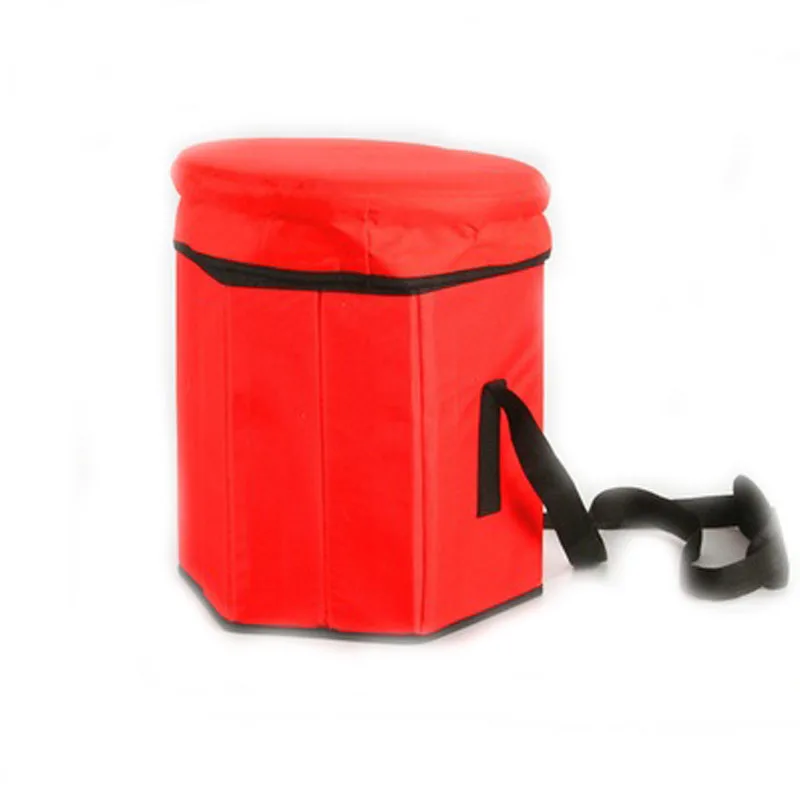 
Red,Blue,Black Outdoor Picnic Folding storage Stool Cooler Storage Box foldable portable food storage 