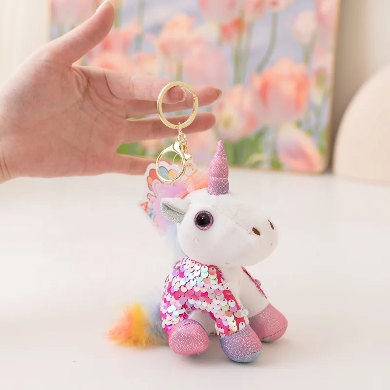 Cute Raccoon Pendant Cartoon Plush Toy Panda Keychain Grab Machine Doll Doll Backpack Pendant