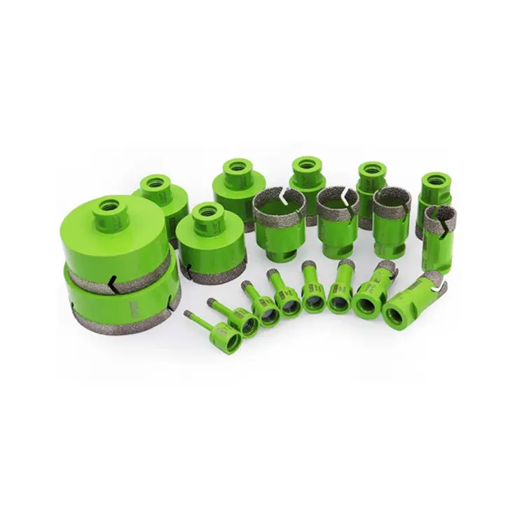 Tacar Crack-cutter Dry Diamond Crown Porcelain Marble Ceramic Tile Stone Vacuum Brazed Hole Saw